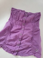 BERSHKA top bez ramiączek TUBA FIOLETOWA XS