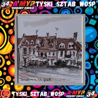 ”Sandomierz Rynek2” , tusz lawowany - Barbara Zientara-Chmiel - Imielin