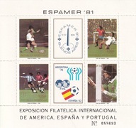 Argentyna 1981 ** bl.28 cena 13,90 zł kat.10€ - sport, piłka nozna