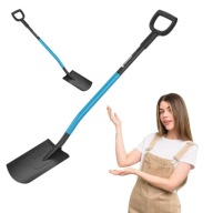 SZPADEL PROSTY OGRODOWY METALOWY ŁOPATA WĄSKI OSTRY STALOWY DUŻY DO GLEBY