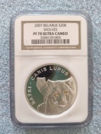 20 RUBLI 2007 BIAŁORUŚ NGC PF 70