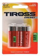 Bateria cynkowo-węglowa Tiross C (R14) 2 szt.