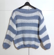 Sweter W Pasy Moher Niebieski Maëlys |R. M/L