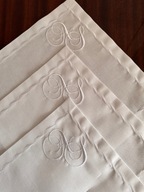 Serwetki obiadowe z haftem i monogramem