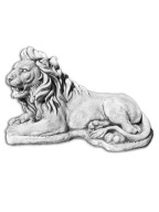 LEW FIGURA BETONOWA OGRODOWA figurka Leżącego Lwa, Lew z betonu 13kg 25cm