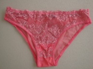 TEZENIS różowe majtki siateczka koronka połysk glitter S M