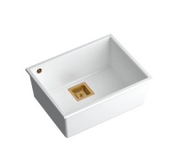 -70% QUADRON zlewozmywak granitowy 50 złoty Syfon