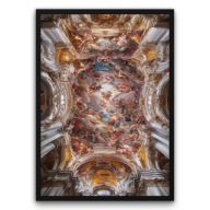 Plakat z ramą 30x40cm Chwała Niebios religia niebo anioły światło sacrum