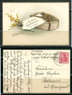 K23921)Karta gratulacyjna: Nowy Rok, wyslany 1918