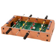 DREWNIANY MINI STÓŁ DO PIŁKARZYKÓW MAŁE PIŁKARZYKI STOŁOWE GRA Z 2 PIŁKAMI