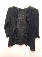 narzutka czarna ażur