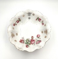 Misa porcelanowa Silesia Steinmann vintage róże złocenia antyk 1915