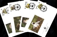Filipiny / 4 Koperty FDC / 2041-2044 ( WWF - Fauna - Ptaki - Orzeł ) 1991 r