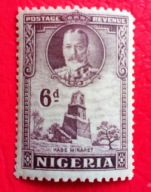 NIGERIA 1936 Minaret i król Jerzy V czyste**