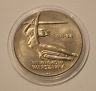 10 ZŁ ZŁOTYCH 1965 WARSZAWSKA NIKE - "PŁOMIENIE" - ŁADNA, RARYTAS, UNIKAT