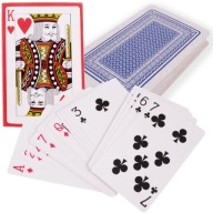 Karty do gry w pokera zestaw talia 54 powlekana plastik tradycyjne