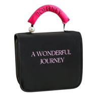 KOSMETYCZKA ROZKŁADANA ELEGANCKA KUFEREK ETUI Z RĄCZKĄ CZARNA