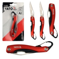 NÓŻ SKŁADANY SPRĘŻYNOWY YATO NOŻYK SCYZORYK Z KARABIŃCZYKIEM