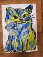 Rysunek Kotek Gramy dla WOŚP Dziękuję za kolejny wspólny rok z WOŚP