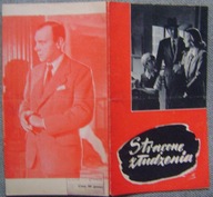 STRACONE ZŁUDZENIA -film prod.angielskiej -program kinowy -lata 50-te