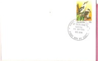 Australia 1978, ck FDC ptaki egzotyczne, kukabura zimorodek