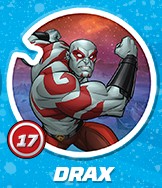 Shieldz Marvel Circle K Żetony nr 17 Nowe Drax
