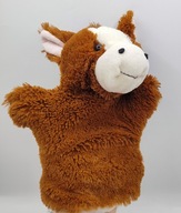 śliczna pacynka maskotka kasztanowy konik koń 24cm