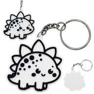 Brelok DINOZAUR Słodki STEGOZAUR do Torebki i Kluczy Uroczy Prezent