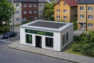 Makieta Diorama Model Osiedlowego Sklepu Żabka 1:87 H0 Kibri, Piko, Faller