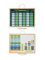 Magnetyczny plan lekcji z dinozaurami – 100 elementów – tablica dla dzieci