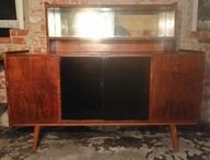 Stary mebelek przeszklony PRL VINTAGE