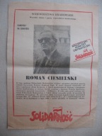 WYBORY DO SENATU 1989 KRAKÓW R. CIESIELSKI MKO SOLIDARNOŚĆ PLAKAT WYBORCZY