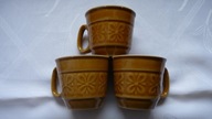 Stary Pruszków wz. Kokardki - porcelitowe filiżanki - 3 szt.