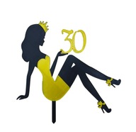 topper na tort dekoracja personalizacja WYBÓR KOLORÓW KRÓLOWA!!!