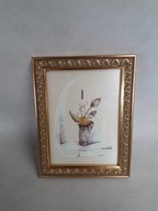 OBRAZEK NA JEDWABIU OSZKLONY