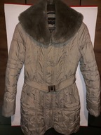 Kurtka zimowa Nature 38 40 płaszcz futro pikowana ocieplana