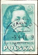 Polska > Datownik "Iława" z dnia 09.04.1947 r. - na znaczku Fi 422A