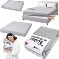 PRZEŚCIERADŁO FROTTE Z GUMKĄ 140x200 GRUBE BAWEŁNA ELASTYCZN BEZ PRASOWANIA