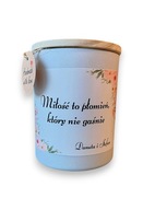Świeca sojowa personalizowana zapachowa PIERNIK 150ml urodziny walentynki