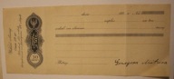 WEKSEL - Weksel własny. Cena 30 gr. 192... rok