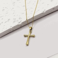 Naszyjnik damski retro Cross Border w kolorze złotym ze stali nierdzewnej