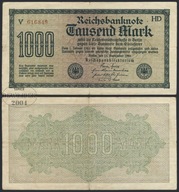 BNN - NIEMCY 1000 Marek 1922 # P76c # HD - V 616848 # znak wodny F # VF-