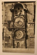 PRAHA. Staromestsky orloj, PRAGA - ZEGAR, CZECHY, CZECHOSŁOWACJA, 1963 rok