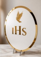 Tablica dekoracyjna na pierwszą komunię ihs