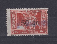 Skarb Narodowy, Na zakup Srebra i Złota, przedruk 50 gr/5 MK