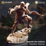 Sun Elf Elite Warrior Reyvith - DM Stash - figurka RPG DnD D&D - druk 3D 14