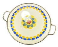 PIĘKNA STARA CERAMICZNA SYGNOWANA TACA Z UCHWYTAMI ZOBACZ!
