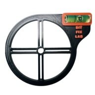 Szablon Wiertarski Puszka 1x 68mm Poziomica Znacznik Elektryk PET-G