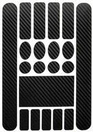 Osłona rany pod łańcuch, naklejka, folia karbon