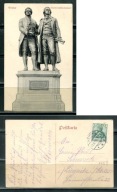 K20722)Niemcy: Weimar, Schiller- und Goethedenkmal, wyslany 1910